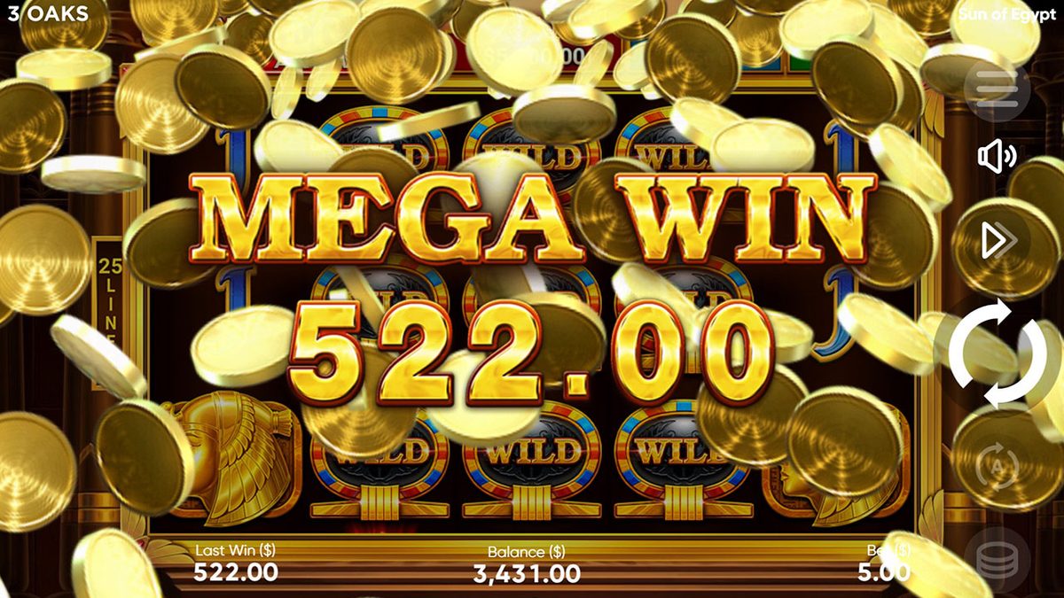 Sun of Egypt Free Spins Screenshot