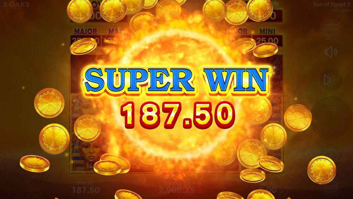 Sun of Egypt 5 Free Spins Screenshot